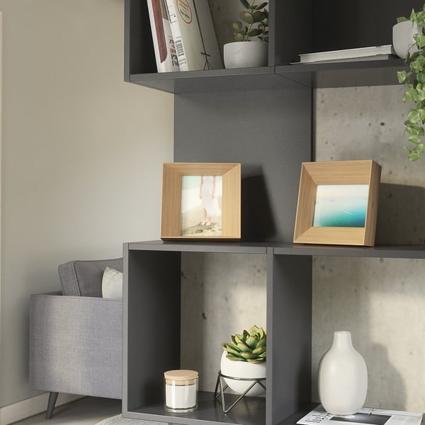 Дървена стояща рамка в естествен цвят 17x17 cm Lookout - Umbra-image-3