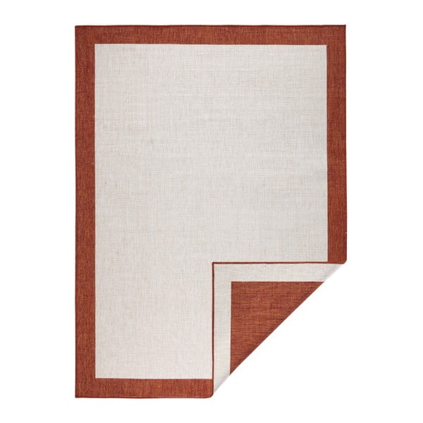 Červeno-krémový venkovní koberec NORTHRUGS Panama, 80 x 150 cm