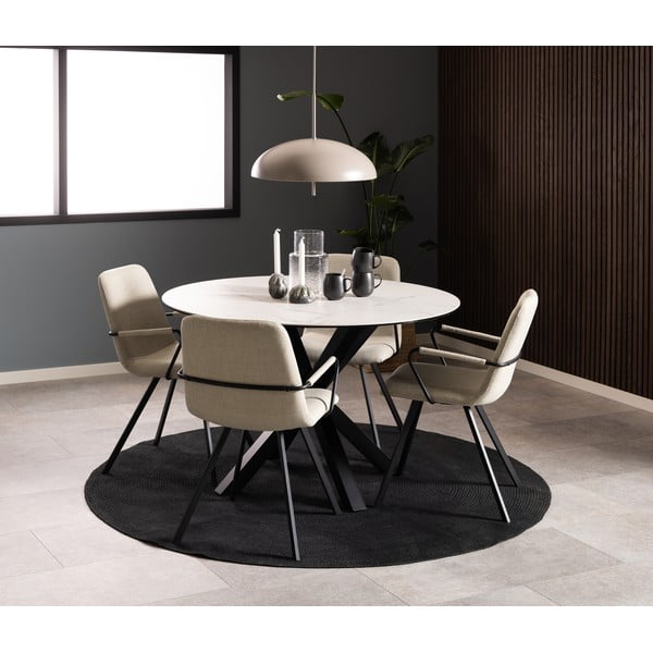 Кремави трапезни столове в комплект от 2 броя Selina - Actona-image-2