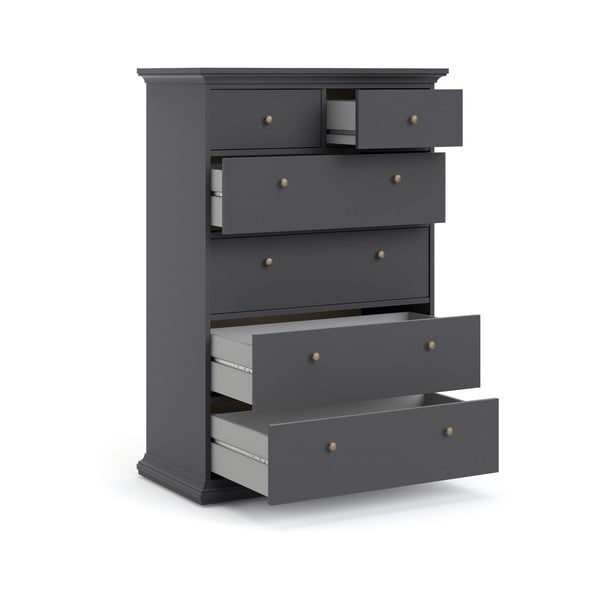 Сив висок скрин 96x140 cm Paris – Tvilum-image-4