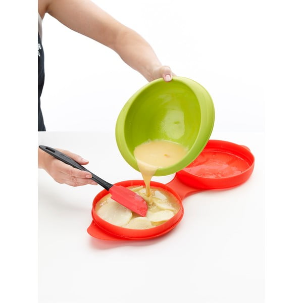 Червена силиконова форма за омлет Испански - Lékué-image-2