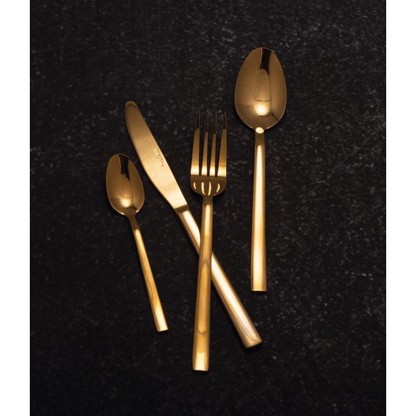 Прибори за хранене от неръждаема стомана в комплект от 16 части в златист цвят Mikasa Diseno - Kitchen Craft-image-2