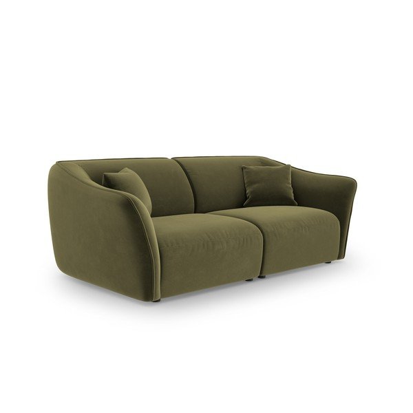 Зелен кадифен диван 206 cm Tokyo – Cosmopolitan Design-image-2