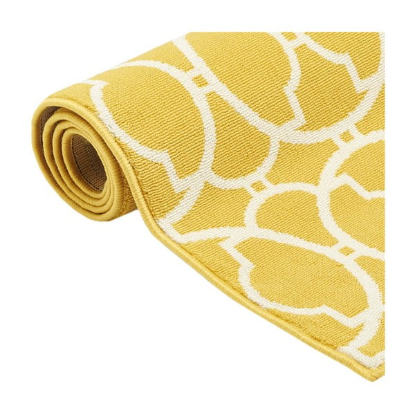 Жълт килим за открито , 160 x 230 cm Interlaced - Floorita-image-2