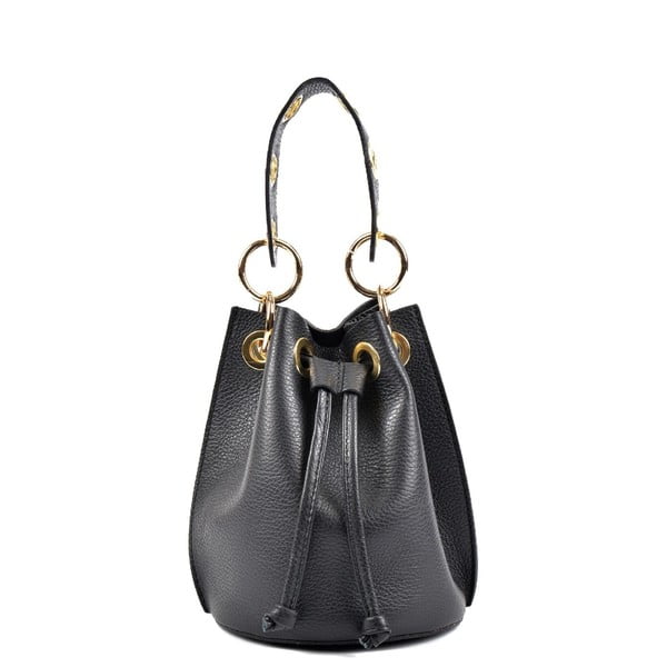 Черна кожена чанта Arianna - Roberta M