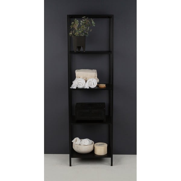 Черна метална етажерка, височина 175 cm Lite - Canett-image-1
