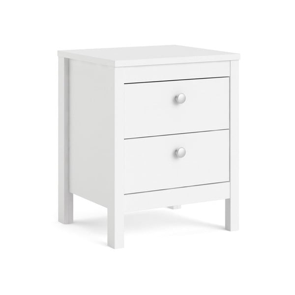 Бяло нощно шкафче Madrid - Tvilum-image-4