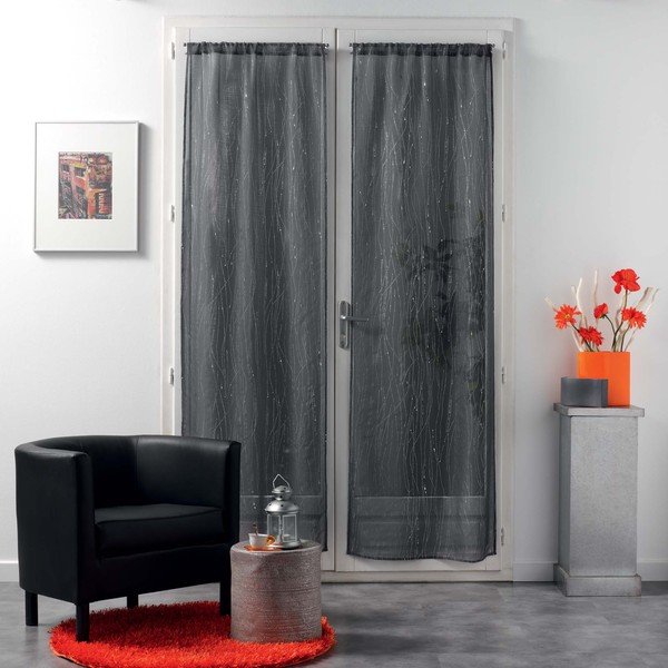 Антрацитни завеси в комплект от 2 бр. 70x200 cm Filiane – douceur d'intérieur-image-2