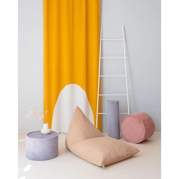 Синя детска възглавница за диван от рипсено кадифе Roll – Wigiwama-image-1