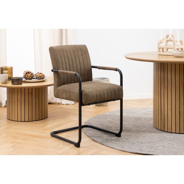 Кафяви трапезни столове в комплект от 2 броя Adele - Actona-image-2