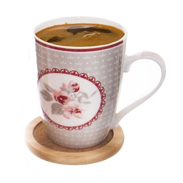 Дървени подложки в комплект 6 бр. със стойка в естествен цвят – Orion-image-1