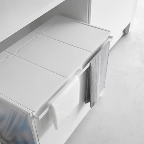 Бяло метално кошче за рециклиране Tower – YAMAZAKI-image-2