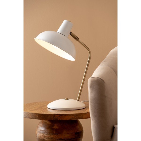 Бяла настолна лампа Hood - Leitmotiv-image-1