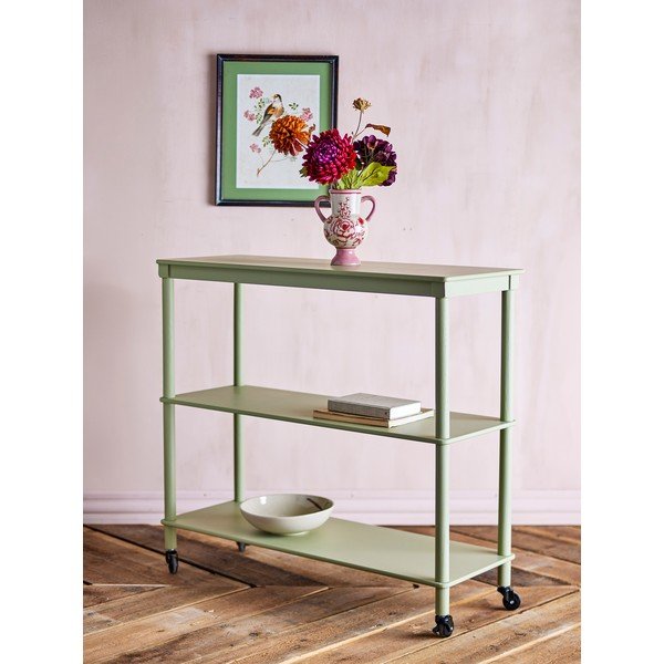 Зелен подвижен стелаж 102x91x36 cm Harald – Bloomingville-image-1