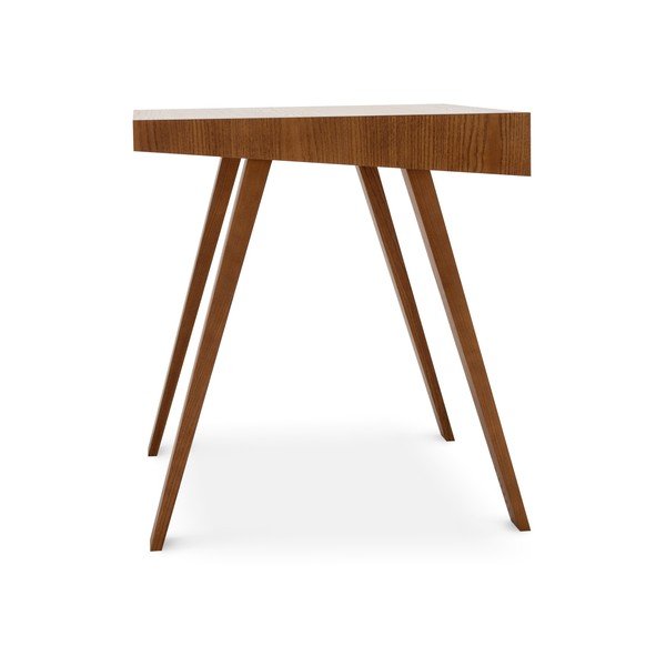 Кафяво бюро с крака от ясенова дървесина , 140 x 70 cm 4.9 - EMKO-image-2