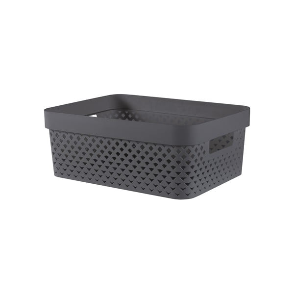 Тъмносива пластмасова кутия за съхранение 36x27x14 cm Pure – Curver