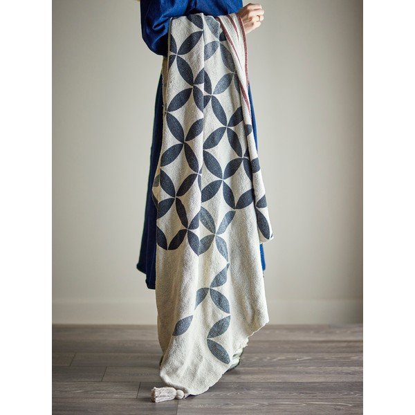 Одеяло със смес от памук 130x155 cm Forma – Bloomingville-image-1