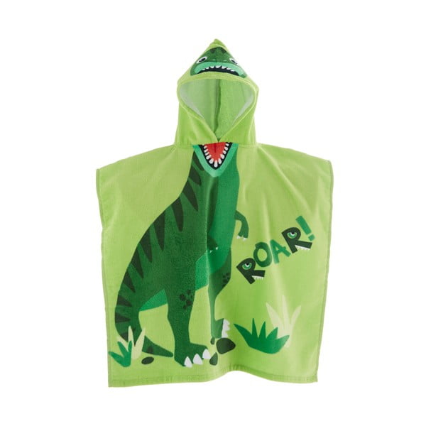 Зелено памучно детско пончо Dinosaur – Catherine Lansfield
