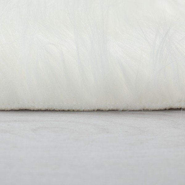 Бял кръгъл килим ø 120 cm Sheepskin - Flair Rugs-image-4