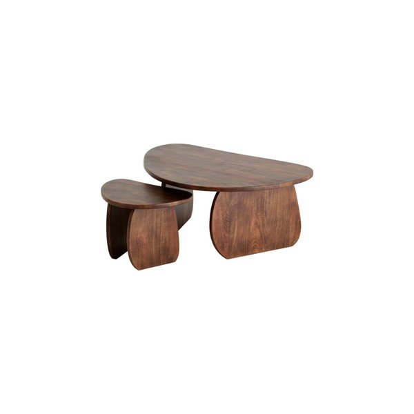 Тъмнокафява масичка за кафе от масивно манго Mushroom – Ellos Home