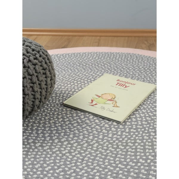 Ръчно изработен детски килим Rose, ∅ 120 cm Brenda - Nattiot-image-4