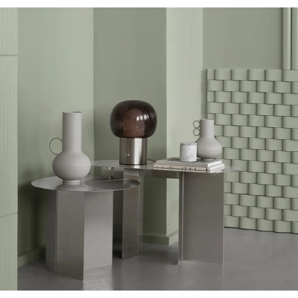 Кръгла странична масичка от неръждаема стомана ø 50 cm Oru – Blomus-image-1