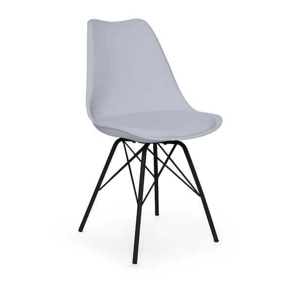 Сив стол с черна метална основа Eco - Bonami Essentials