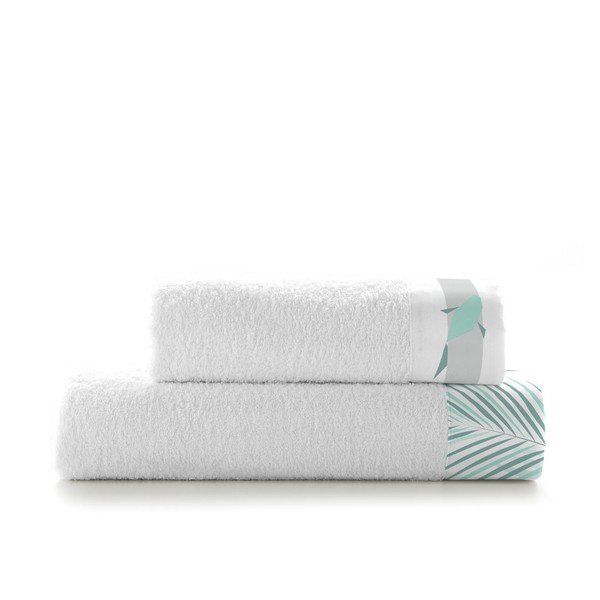 Sada 2 bavlněných ručníků Blanc Zigzag-image-2