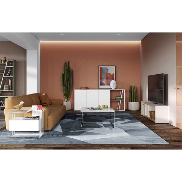 Мраморна масичка за кафе 75x75 cm Gleam - TemaHome-image-1