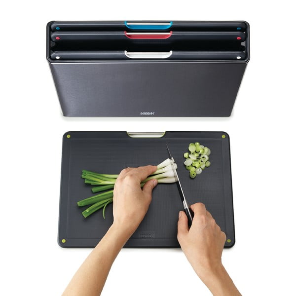 Дъски за рязане в комплект от 4 броя с поставка 7x35,5 cm Folio - Joseph Joseph-image-3