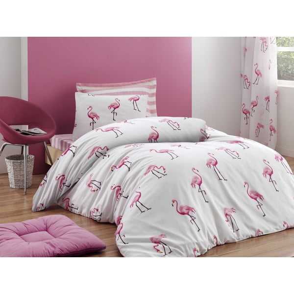Спално бельо за едно легло Фламинго, 140 x 200 cm - Mijolnir