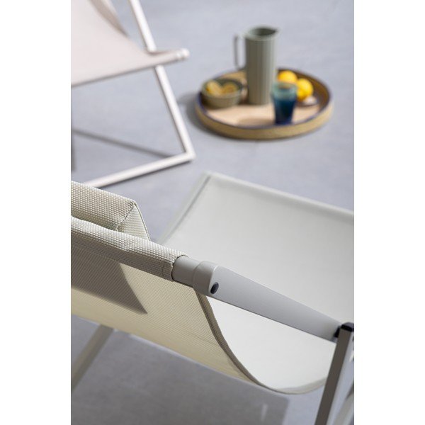 Кафяво-сив градински шезлонг метален Taylor – Bizzotto-image-4