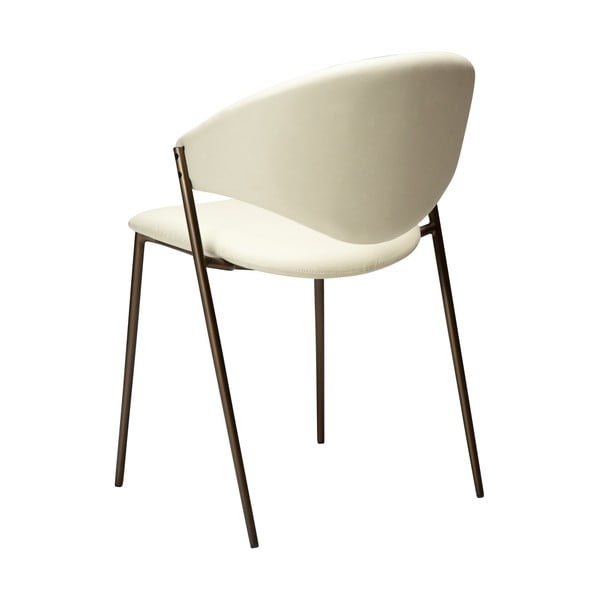 Трапезен стол от имитация на кожа в цвят слонова кост Zone – DAN-FORM Denmark-image-4