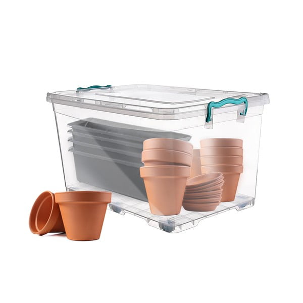 Кутия за съхранение с колелца , 50 л - Orion-image-1