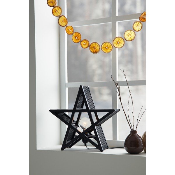 Черна коледна светлинна украса Bamboo – Markslöjd-image-2