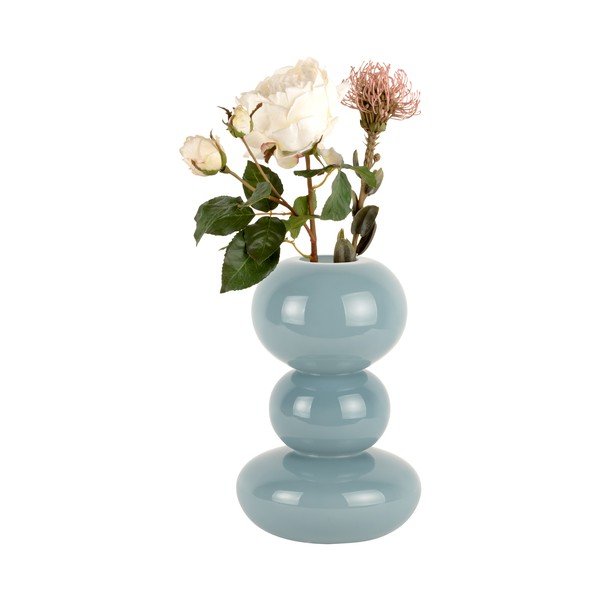 Ваза от синьо стъкло Bubbles - PT LIVING-image-2