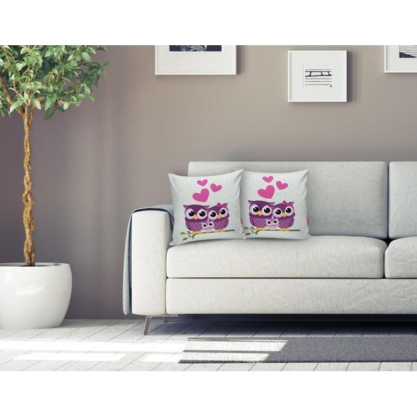 Детска калъфка за възглавница 43x43 cm Owls - Mila Home-image-1