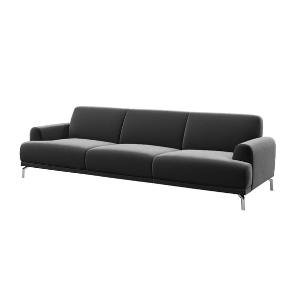 Тъмно сив кадифен диван Puzo, 240 cm Puzzo - MESONICA-image-2
