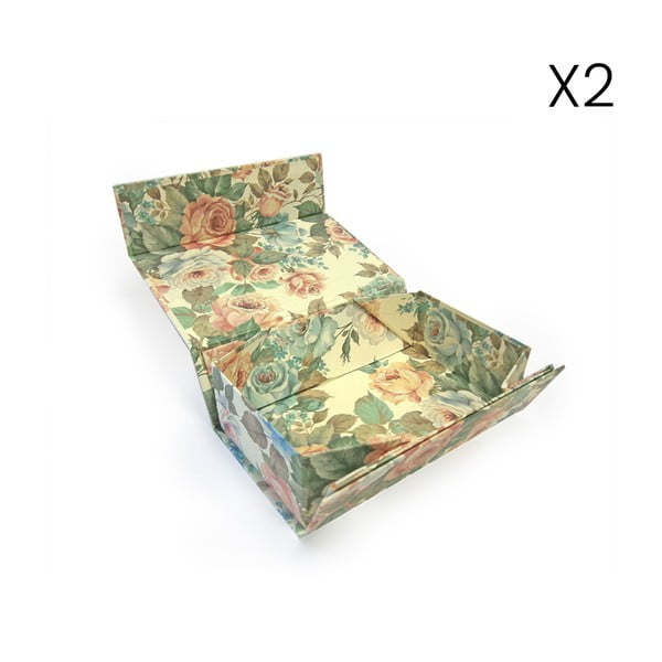 Подаръчни кутии в комплект от 2 броя 12x20 cm Lady Rose - Kartos-image-1
