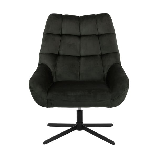 Зелено въртящо се кадифено кресло Paris – Actona-image-2