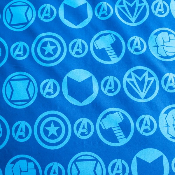 Памучно детско единично спално бельо със светещ ефект 140x200 cm Avengers - Jerry Fabrics-image-4