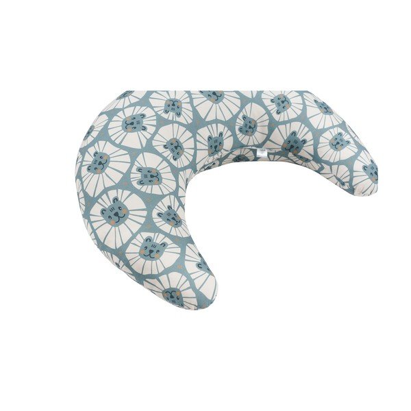 Синя възглавница за кърмене Denim Lions - Malomi Kids-image-1