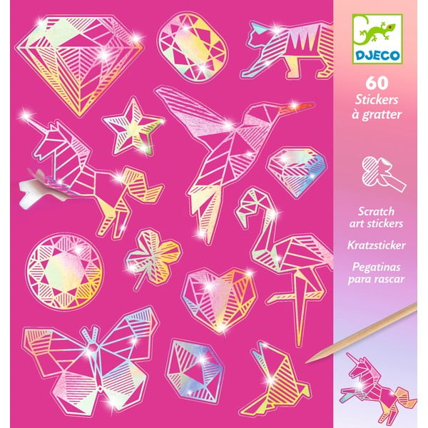 Комплект от 4 картинки за скречове Rainbow Ornaments - Djeco