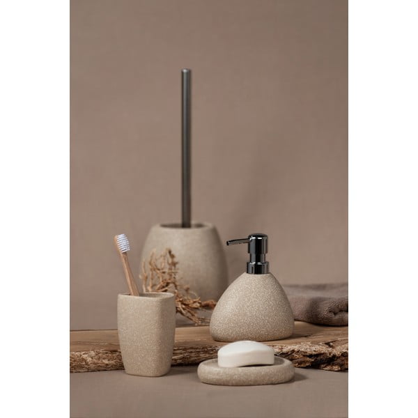 Бежова керамична четка за тоалетна Pion - Wenko-image-1