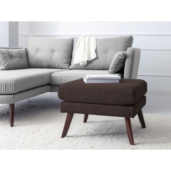 Кафява табуретка Елена - Mazzini Sofas-image-4