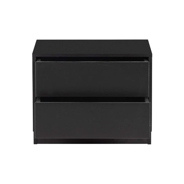 Черна модулна телевизионна масичка от борова дървесина 50x40 cm Finca - WOOOD-image-3