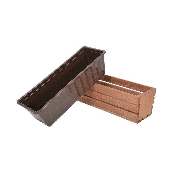 Дървена саксия за цветя 51 cm Modern – Rojaplast-image-2