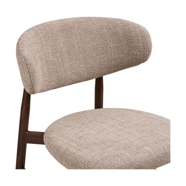 Бежов/тъмнокафяв тапициран бар стол (височина на седалката 65 cm) Levanto – House Nordic-image-2