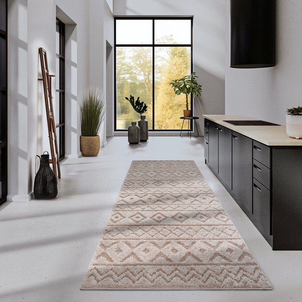 Бежова пътека 80x240 cm Carpet Itinerance Beige – Elle Decoration-image-1