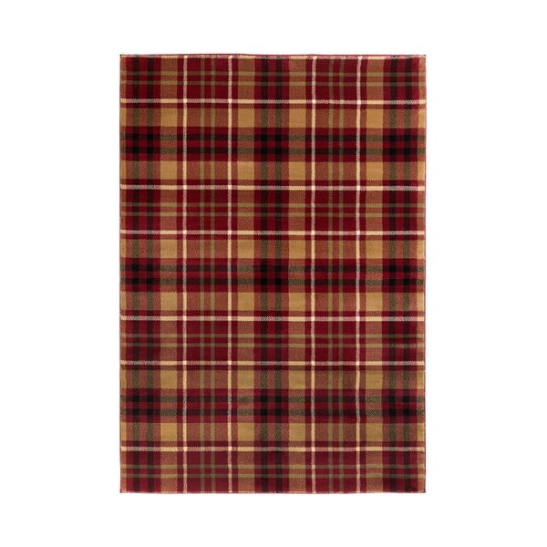 Червен килим Highland, 200 x 290 cm - Flair Rugs